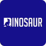 Dinosaur - blue bg